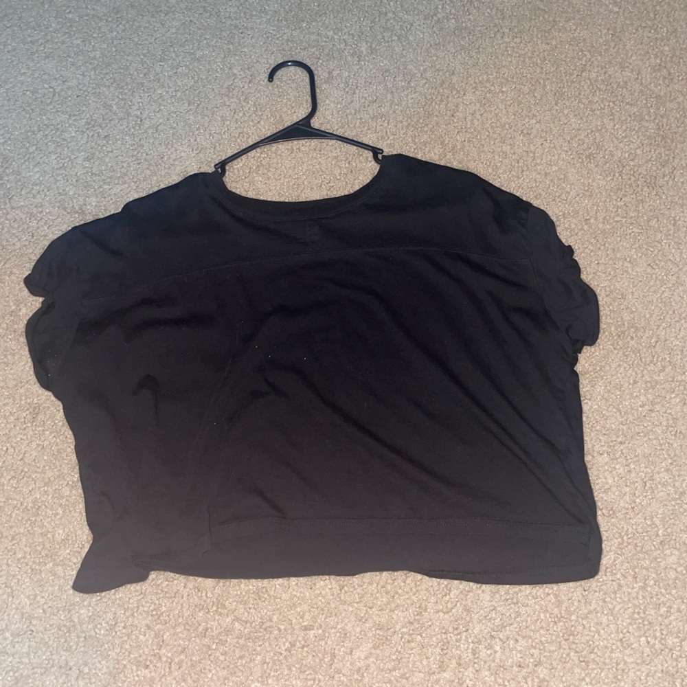 Plain Black Crop Top